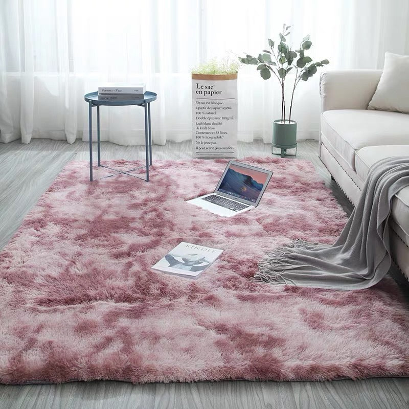 🌈 50 % RABATT! Flauschiger Farbverlauf-Teppich – Kuschelweich, rutschfest & waschbar für ein gemütliches Zuhause 🏡✨