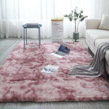 🌈 50 % RABATT! Flauschiger Farbverlauf-Teppich – Kuschelweich, rutschfest & waschbar für ein gemütliches Zuhause 🏡✨