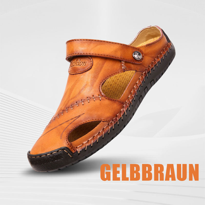 🏆Bis zu 50 % Rabatt!🔥Große Weiches Leder Männer Atmungsaktive Outdoor-Sandalen