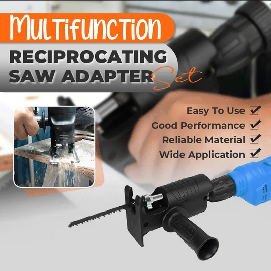 ❄️Sommerfrische 50 % Rabatt!🔥Sabersägeadapter für Bohrmaschine – Multifunktionales Sägeadapter-Set für Holz, Kunststoff & dünnes Metall