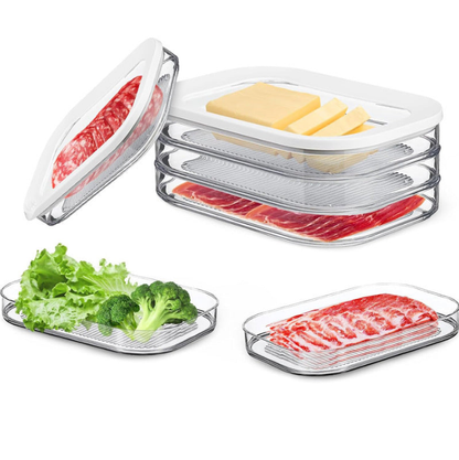 🥗 50% RABATT! 🧊 Frischhaltedose mit Deckel – Transparent, für Kühlschrank & Gefrierfach ✨