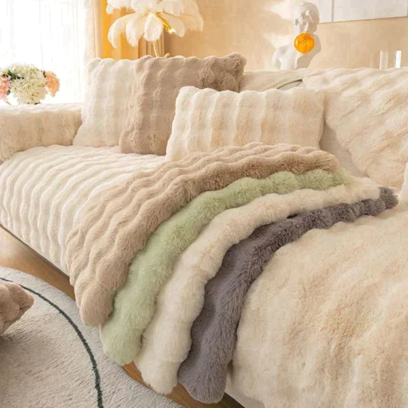 💖Black-Friday-Mega-Angebot – 50 % Rabatt!💖Sofaschoner aus verdicktem Kaninchenplüsch