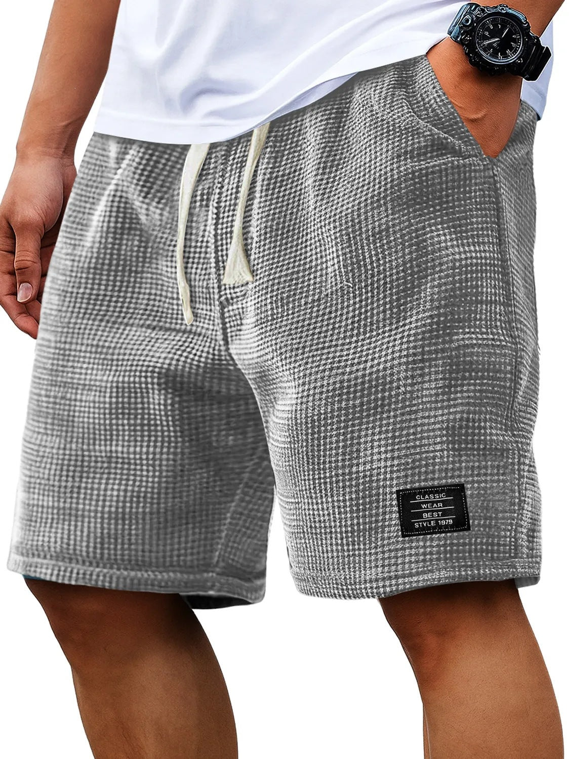 🩳 50% RABATT! 🌿 Atmungsaktive Waffel-Herren-Freizeitshorts – Leicht, elastischer Bund & lässiger Schnitt – Ideal für warme Tage, Freizeit oder einen entspannten Look – bequem & vielseitig ☀️✨