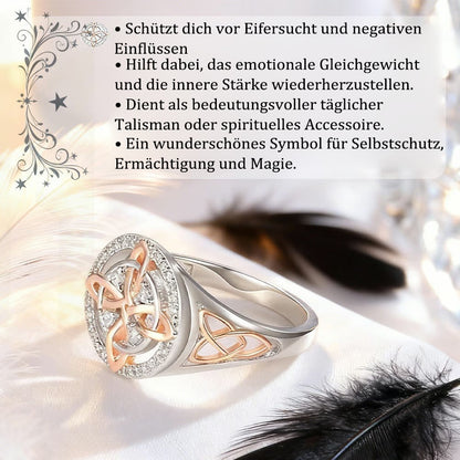 🔮💍Handgefertigter „Hexenknoten“-Ring – Ein symbolisches Schmuckstück für Deine Liebsten💞