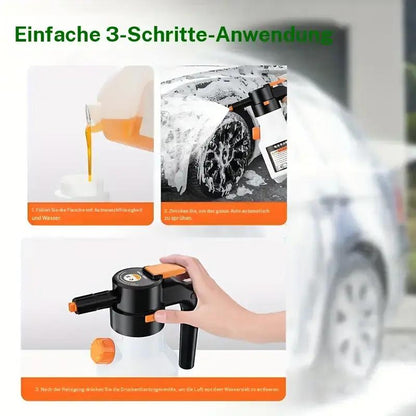✨🚿 Elektrische Hochdruck-Schaumpistole mit XXL-Tank & langer Akkulaufzeit – für Auto, Haushalt & Küche 🧼💪 kraftvolle Multifunktionsreinigung auf hohem Niveau！