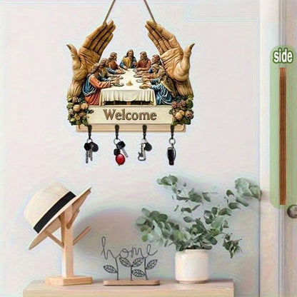 ✝️ Jesus & Jünger Wandkunst Schlüsselhalter