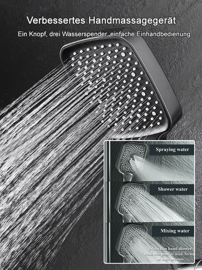 🛍️ 50 % Rabatt – Duschset mit Aufputz-Armatur, wandmontiert & Brauseset, Vollkupfer, Druckverstärkung, Thermostat – für den täglichen Gebrauch 🚿