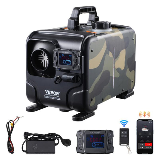 📢📢60 % RABATT!!⏰8-kW-Dieselheizung, 12 V/24 V All-in-One-Diesel-Luftheizung, Bluetooth-APP-Steuerung, Fernbedienung und Display, CO-Alarm, schnelle Beheizung