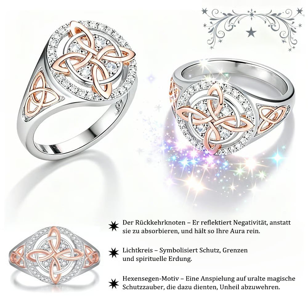🔮💍Handgefertigter „Hexenknoten“-Ring – Ein symbolisches Schmuckstück für Deine Liebsten💞