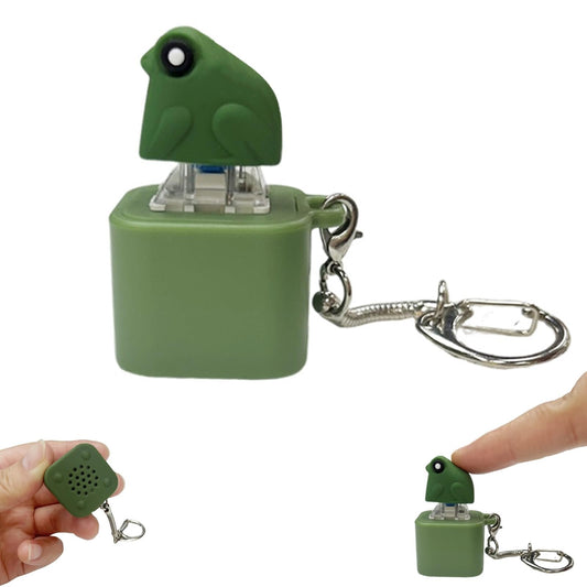 🐸 Frosch Quaken Fidget Toy - Wiederaufladbarer Stress Relief Spielzeug mit Licht, Anti-Angst Sensorisches Toy für Autismus ADHD, Tragbarer Schlüsselanhänger