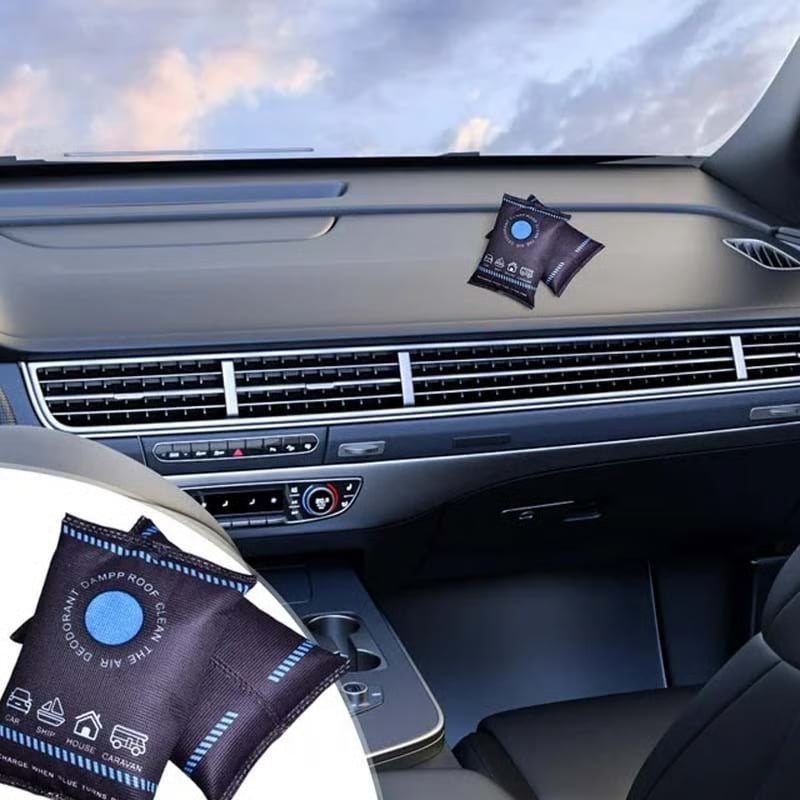 ❄️ Kaufe 2, erhalte 3! 🌬️ Wiederverwendbarer Entfeuchtungsbeutel – mit Farbwechsel-Indikator, hoher Feuchtigkeitsaufnahme für Kleiderschrank, Auto und Keller 🚗👕