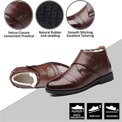 ❄️Winter Specials❄️ Warme Herren Kunstfell gefütterte Ankle Snow Business Stiefel