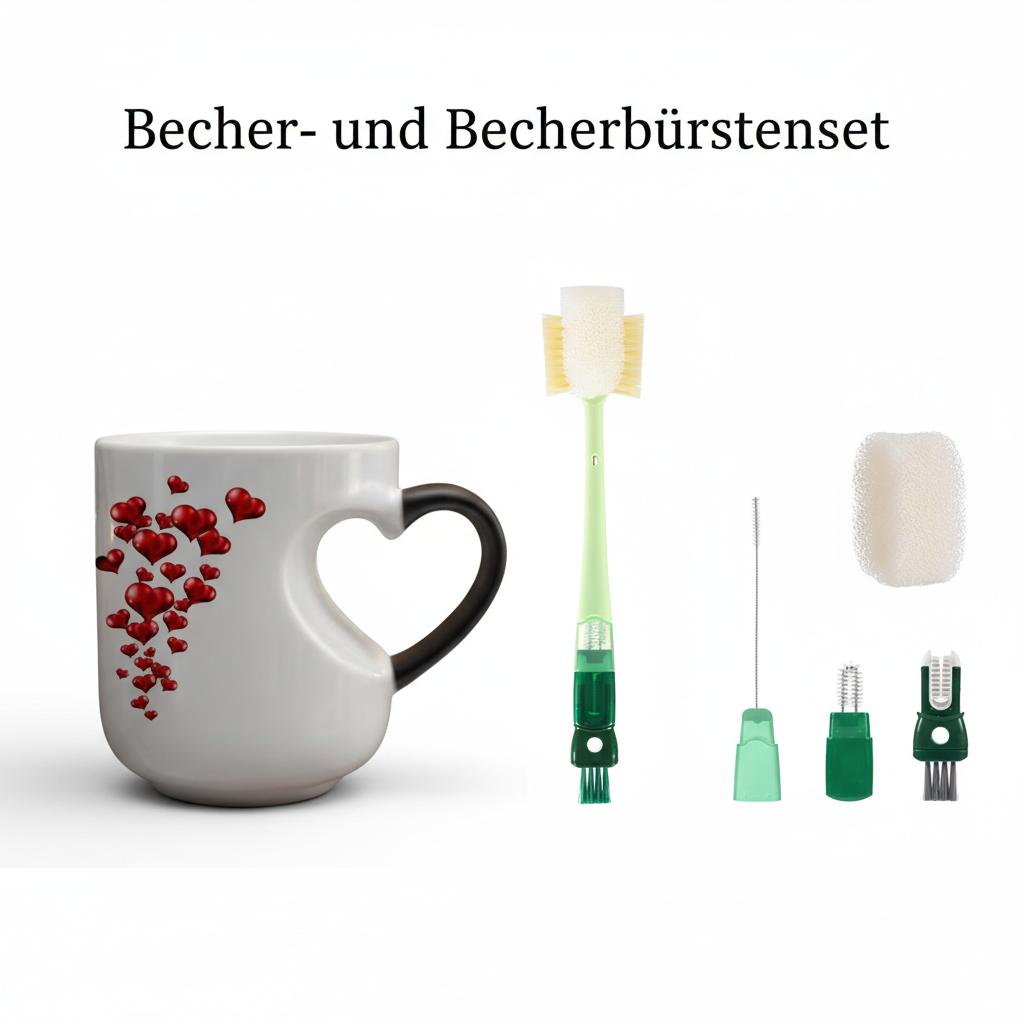 ☕ ❤️ Keramikbecher mit farbwechselndem, herzförmigem Henkel – Wärmesensitive Farbe, stilvoll & einzigartig – Perfekt für Kaffee, Tee oder als liebevolles Geschenk – wechselt die Farbe bei Hitze und verbreitet Freude ✨🎁