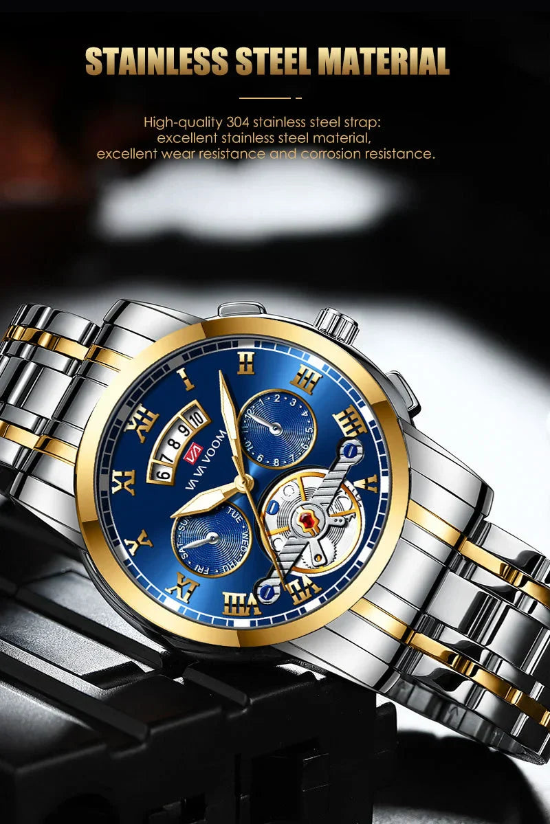 ✨Hochwertige wasserdichte leuchtende Uhr⌚2025 New Business Herrenuhr