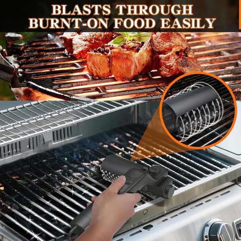 💎 50% RABATT! 💎 Kabelloser Elektrischer Grillbürstenreiniger – Tiefenreinigung, Schnellwechsel-Bürste & 2600mAh Akku 🔋🍖