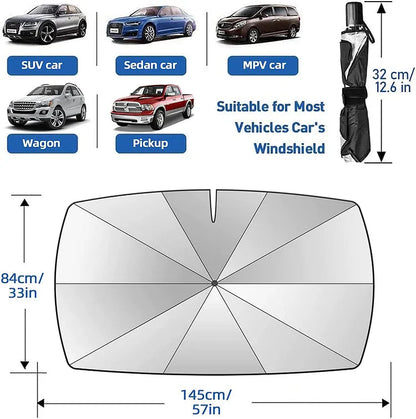 🔥Letzter Tag: 50 % Rabatt – Faltbarer Auto-Sonnenschutz für die Windschutzscheibe (Modelljahr 2026)
