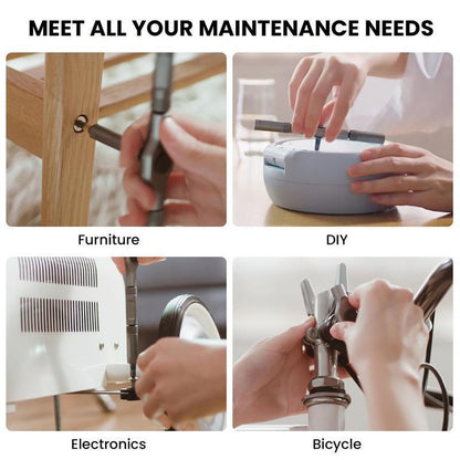 🔥2026 Heißer Verkauf: 50 % Rabatt🔥24-in-1 magnetisches Schraubendreher-Bit-Set mit T-Griff-Ratschen für Hausreparaturen