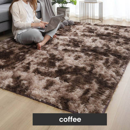 🌈 50 % RABATT! Flauschiger Farbverlauf-Teppich – Kuschelweich, rutschfest & waschbar für ein gemütliches Zuhause 🏡✨