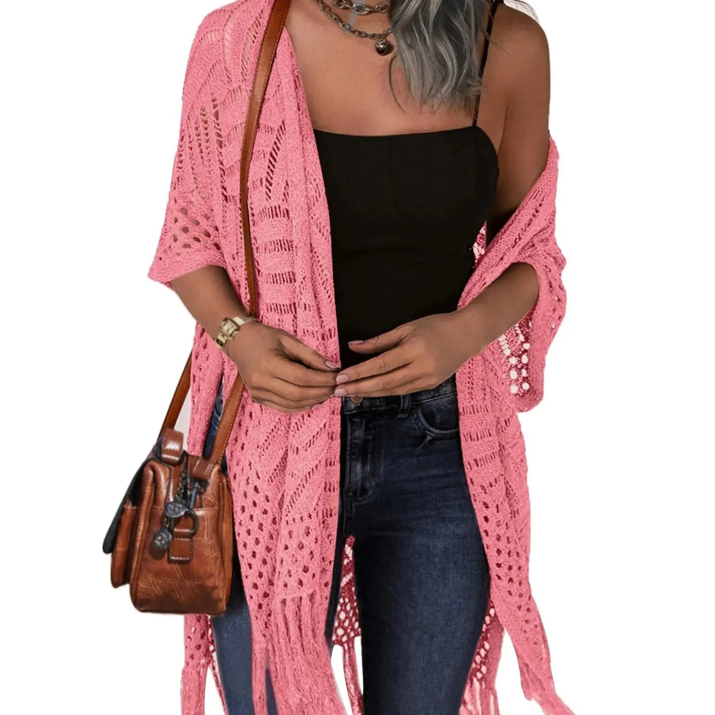 🧥 50% RABATT! ✨ Damen Strick-Cardigan mit offener Front – Leicht & ideal für Alltag und Sommerabende – Atmungsaktive Baumwollmischung, perfekt als luftige Übergangsjacke 🌿