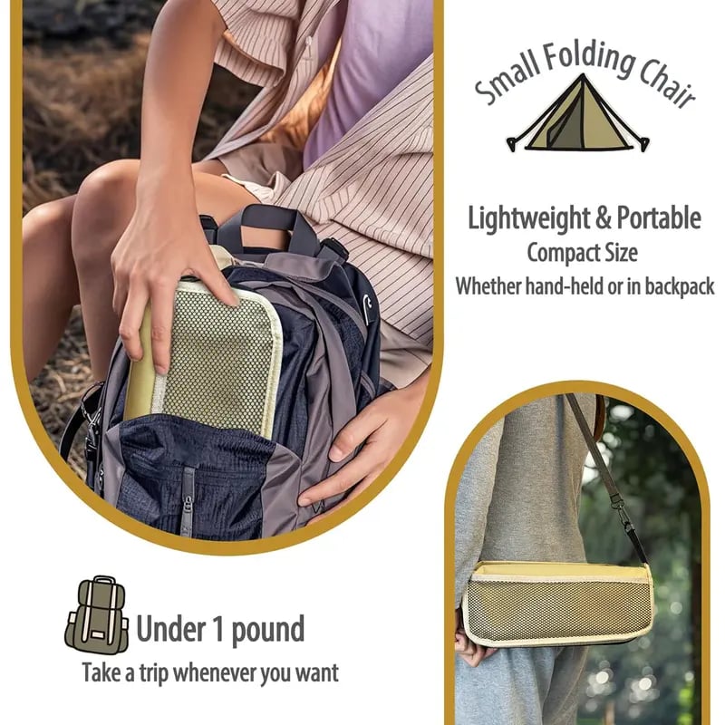 📢📢50 % Rabatt!!!✨ Ultraleichter Klapphocker – trägt bis zu 120 kg