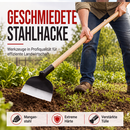 Robuster Stahl-Garten-Jätehackenkopf für Landwirtschaft und Gartenbau