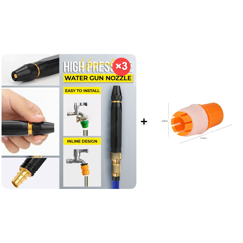 🔥Letzter Tag: 50 % Rabatt – Hochdruck-Wasserpistole – Vielseitiges Reinigungsgerät für Auto, Garten & Haushalt 💦