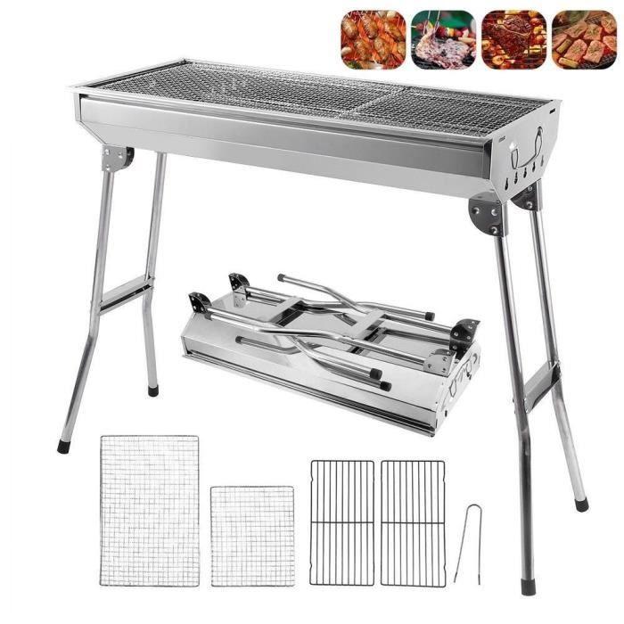 🔥 50% RABATT ! Klappbarer Outdoor-Grill aus Edelstahl – Perfekt für Camping, Garten & BBQ-Partys 🍖