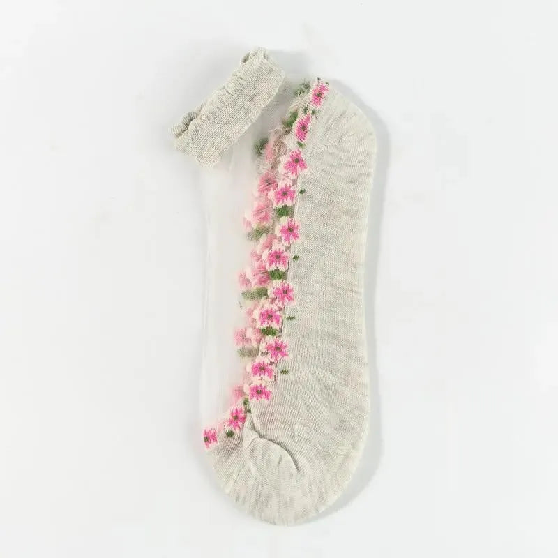 🌺Blumige Spitzensocken für Damen, Frühjahr/Sommer