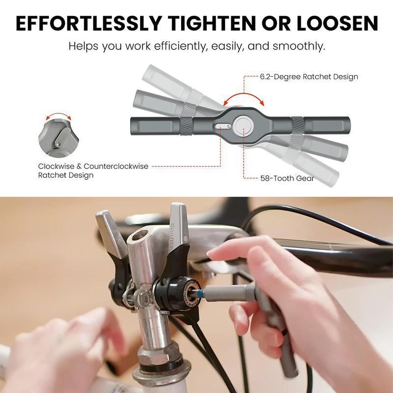 🔥2026 Heißer Verkauf: 50 % Rabatt🔥24-in-1 magnetisches Schraubendreher-Bit-Set mit T-Griff-Ratschen für Hausreparaturen