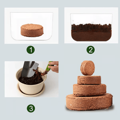 Kokoserde-Ziegel – Nährstoffreiches Pflanzsubstrat für Anzucht, Sukkulenten & Gemüse 🌱🪴