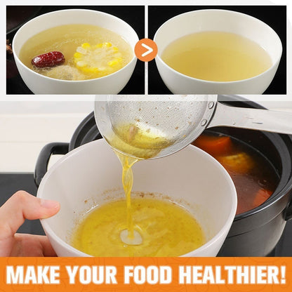 Edelstahl Öl-Schöpf- und Sieblöffel (50 % RABATT)