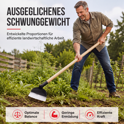 Robuster Stahl-Garten-Jätehackenkopf für Landwirtschaft und Gartenbau