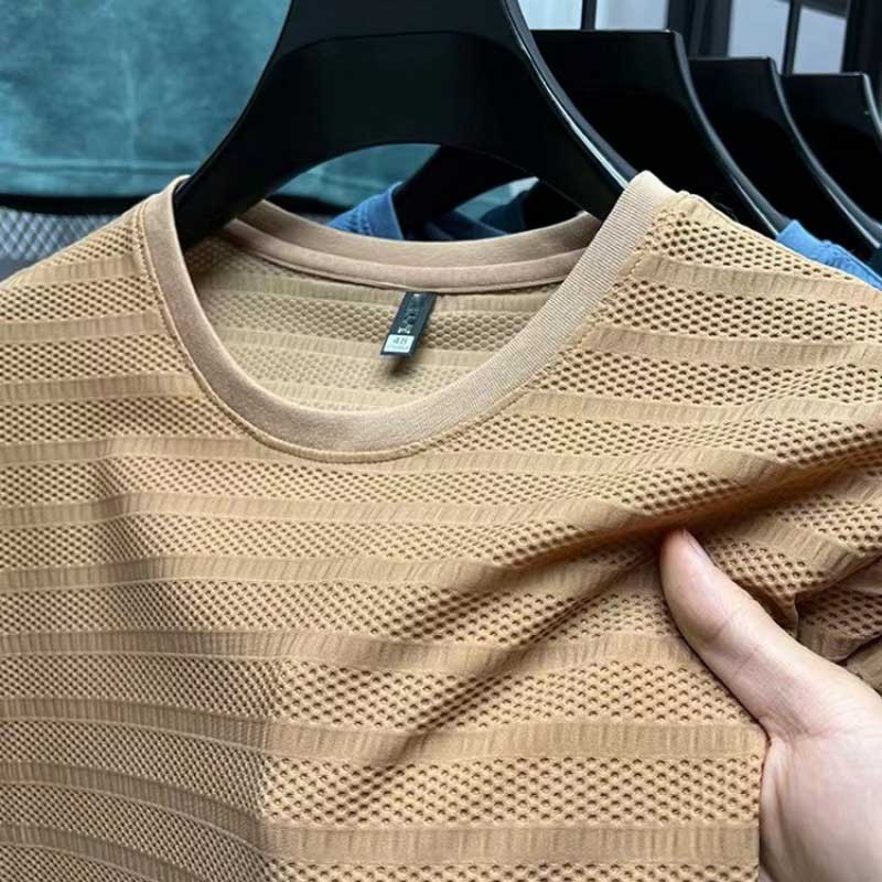 👕Men's Active Quick Dry Mesh Crew Neck T Shirts