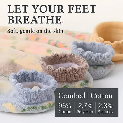 🌺Blumige Spitzensocken für Damen, Frühjahr/Sommer