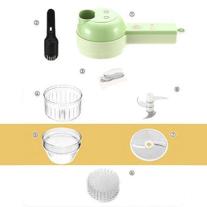 🔥Solange der Vorrat reicht 40 % Rabatt!🎉4-in-1-Hand-Elektro-Gemüseschneider-Set