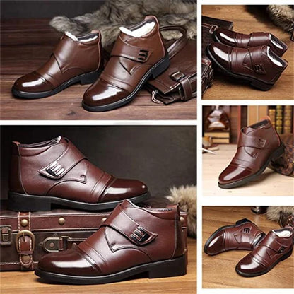 ❄️Winter Specials❄️ Warme Herren Kunstfell gefütterte Ankle Snow Business Stiefel