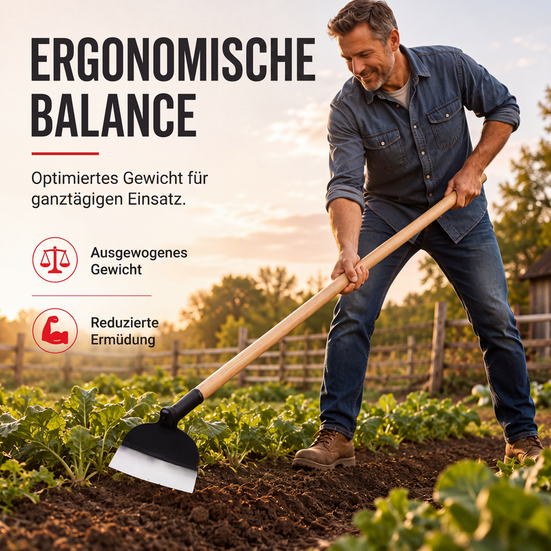 Robuster Stahl-Garten-Jätehackenkopf für Landwirtschaft und Gartenbau