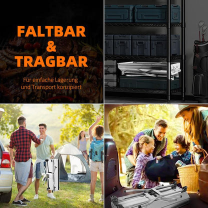 🔥 50% RABATT ! Klappbarer Outdoor-Grill aus Edelstahl – Perfekt für Camping, Garten & BBQ-Partys 🍖