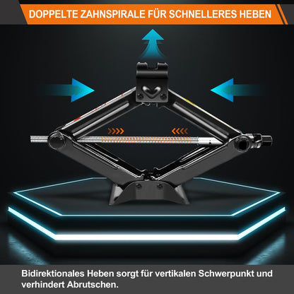Handbetätigter Wagenheber Kraftsparender Schraubenschlüssel für Autos
