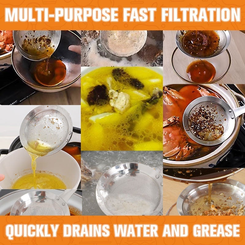 Edelstahl Öl-Schöpf- und Sieblöffel (50 % RABATT)