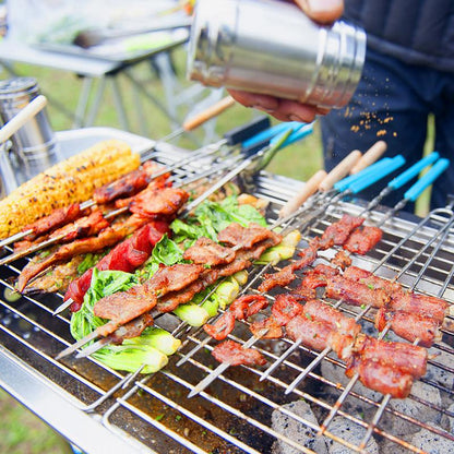 🔥 50% RABATT ! Klappbarer Outdoor-Grill aus Edelstahl – Perfekt für Camping, Garten & BBQ-Partys 🍖