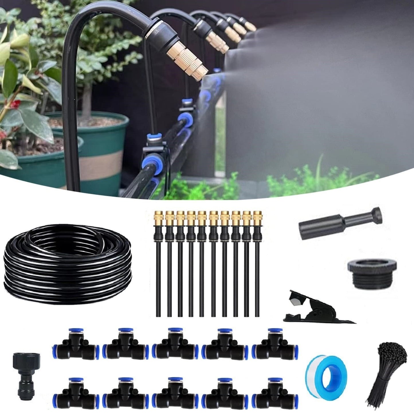 🏖️Sommer-Schnäppchen 50% Rabatt✨🌱360° Gebogenes Garten-Automatik-Bewässerungssystem