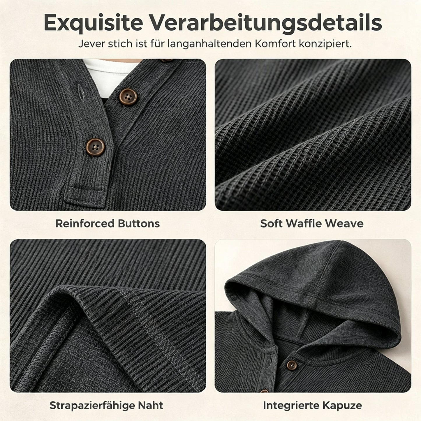 🛍️ 50 % Rabatt – Damen-Langarm-Hoodie – weicher Baumwollstoff, bequemer Schnitt & vielseitig für Alltag und Freizeit 🌿