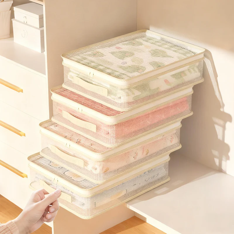 👚 KAUF 1 ERHALT 1 KOSTENLOS! 🛍️ DURCHSICHTIGE SCHRANKORGANIZER - 6-teiliges Set mit Vakuumventil, Spart 80% Platz & Schützt Kleidung vor Staub und Feuchtigkeit 🔒✨