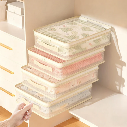 👚 KAUF 1 ERHALT 1 KOSTENLOS! 🛍️ DURCHSICHTIGE SCHRANKORGANIZER - 6-teiliges Set mit Vakuumventil, Spart 80% Platz & Schützt Kleidung vor Staub und Feuchtigkeit 🔒✨