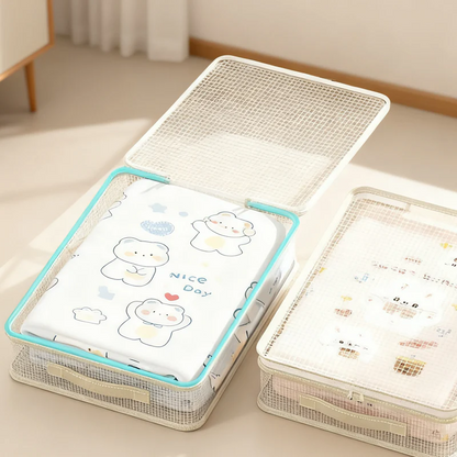 👚 KAUF 1 ERHALT 1 KOSTENLOS! 🛍️ DURCHSICHTIGE SCHRANKORGANIZER - 6-teiliges Set mit Vakuumventil, Spart 80% Platz & Schützt Kleidung vor Staub und Feuchtigkeit 🔒✨