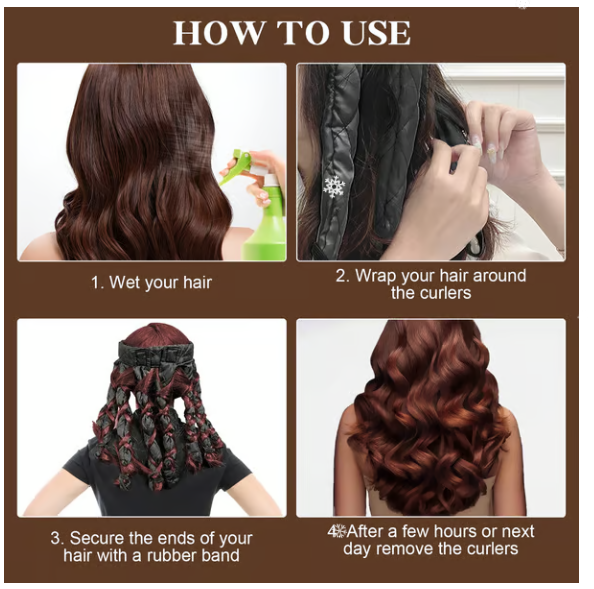 💥HEISSER ANGEBOT💥Schlafhaargummi – Lockenstab ohne Hitze🧑‍🦱🥰