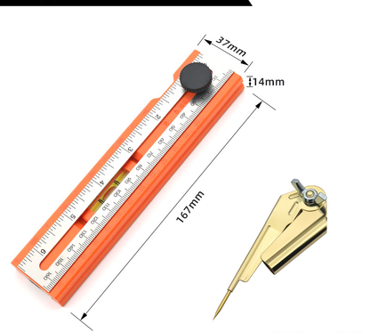 📏 50% RABATT! 🔧 Multifunktionales Markier-Lineal mit Wasserwaage – Präzises Anzeichnen, integrierte Libelle & ideal für Holzarbeiten, Fliesenlegen und DIY-Projekte 🛠️
