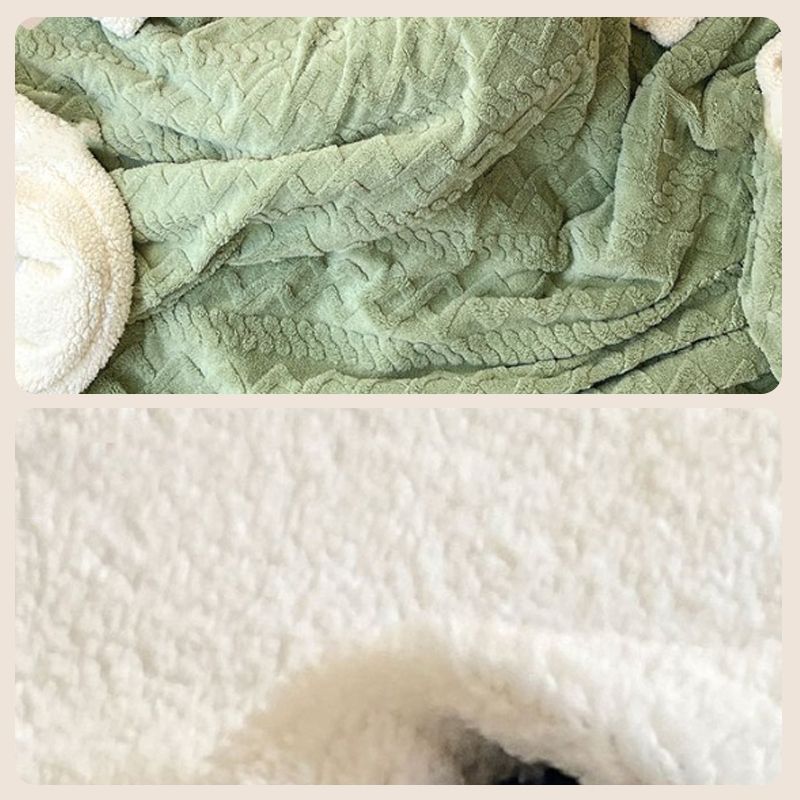 ❄️ Verdickte Imitat‑Kaschmir Wurfdecke — Super weiche warme Kuscheldecke für Sofa, Bett, Büro und Reisen ☁️🛋️