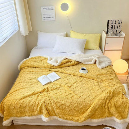 ❄️ Verdickte Imitat‑Kaschmir Wurfdecke — Super weiche warme Kuscheldecke für Sofa, Bett, Büro und Reisen ☁️🛋️